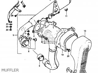 MUFFLER - XN85D 1983 (D) USA (E03)