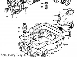 OIL PUMP - OIL FILTER - XN85D 1983 (D) USA (E03)