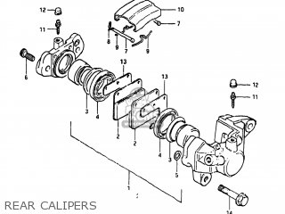 REAR CALIPERS - XN85D 1983 (D) USA (E03)