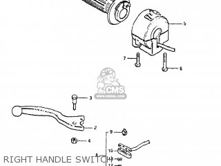 RIGHT HANDLE SWITCH - XN85D 1983 (D) USA (E03)