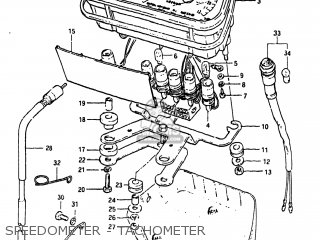 SPEEDOMETER - TACHOMETER - XN85D 1983 (D) USA (E03)