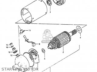 STARTING MOTOR - XN85D 1983 (D) USA (E03)