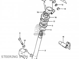 STEERING STEM - XN85D 1983 (D) USA (E03)