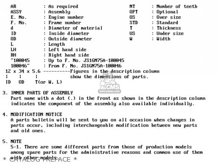 Suzuki ZR50K 1981 (X) (E22) parts lists and schematics