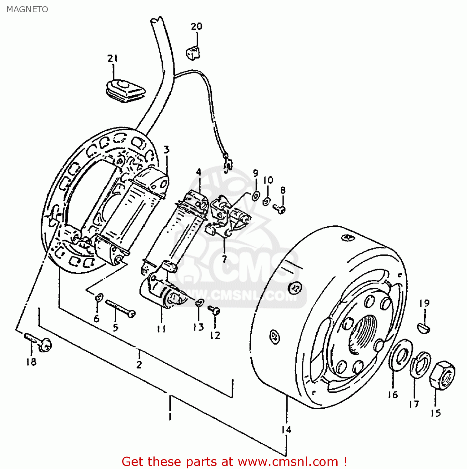 MAGNETO ZR50K 1981 (X) (E22)
