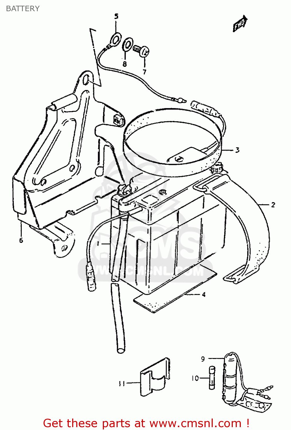 BATTERY ZR50K 1981 (X) (E22)