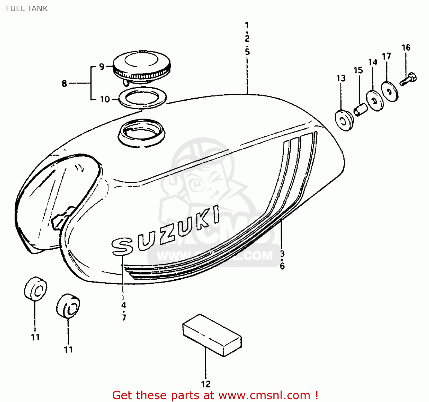 FUEL TANK ZR50K 1981 (X) (E22)