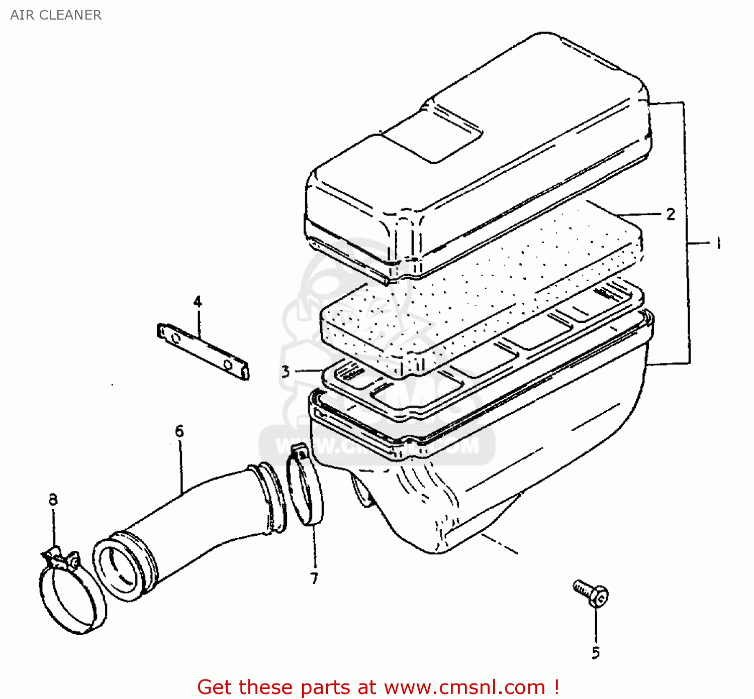 AIR CLEANER ZR50K 1981 (X) (E22)