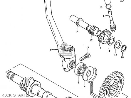 KICK STARTER - ZR50K 1981 (X) (E22)