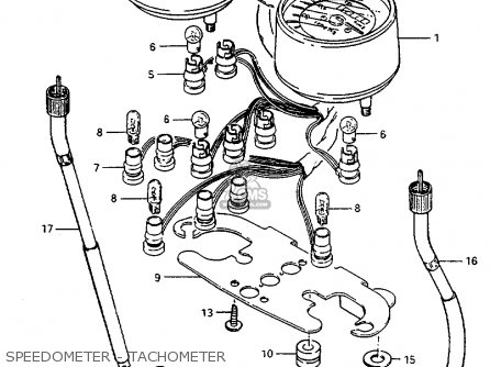 SPEEDOMETER - TACHOMETER - ZR50K 1981 (X) (E22)