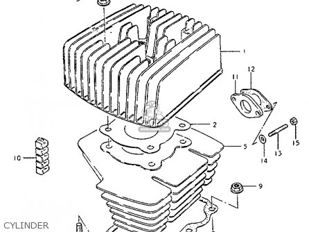 CYLINDER - ZR50K 1981 (X) (E22)