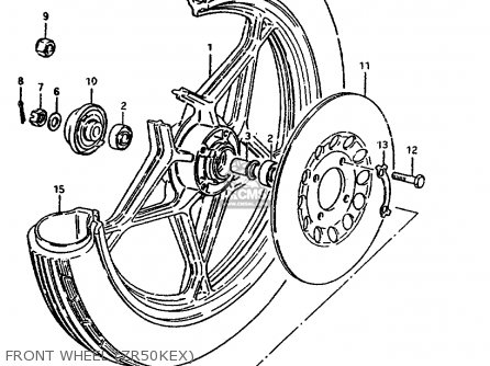 FRONT WHEEL (ZR50KEX) - ZR50K 1981 (X) (E22)