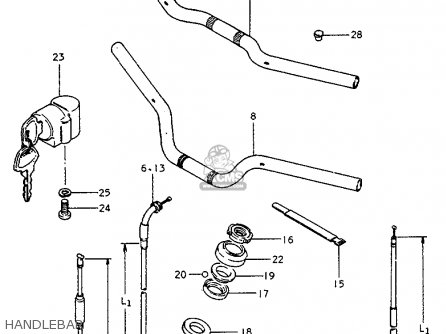 HANDLEBAR - ZR50K 1981 (X) (E22)