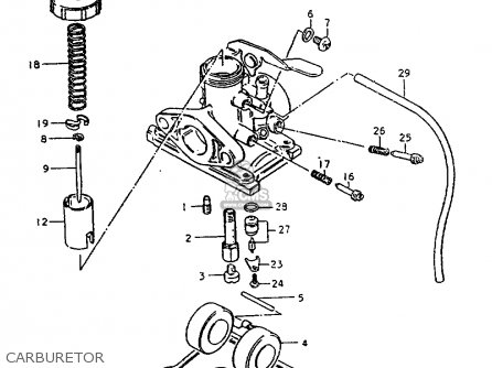 CARBURETOR - ZR50K 1981 (X) (E22)