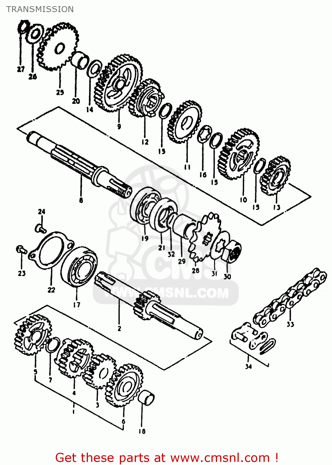 TRANSMISSION ZR50KE 1981 (N) (E02 E16 E41)