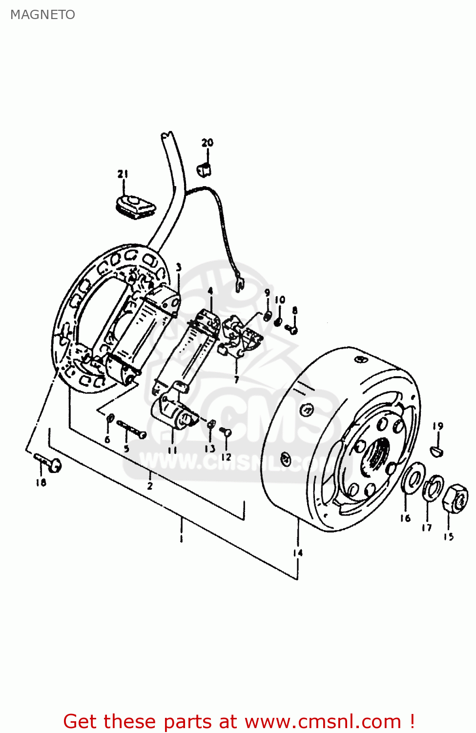 MAGNETO ZR50KE 1981 (N) (E02 E16 E41)