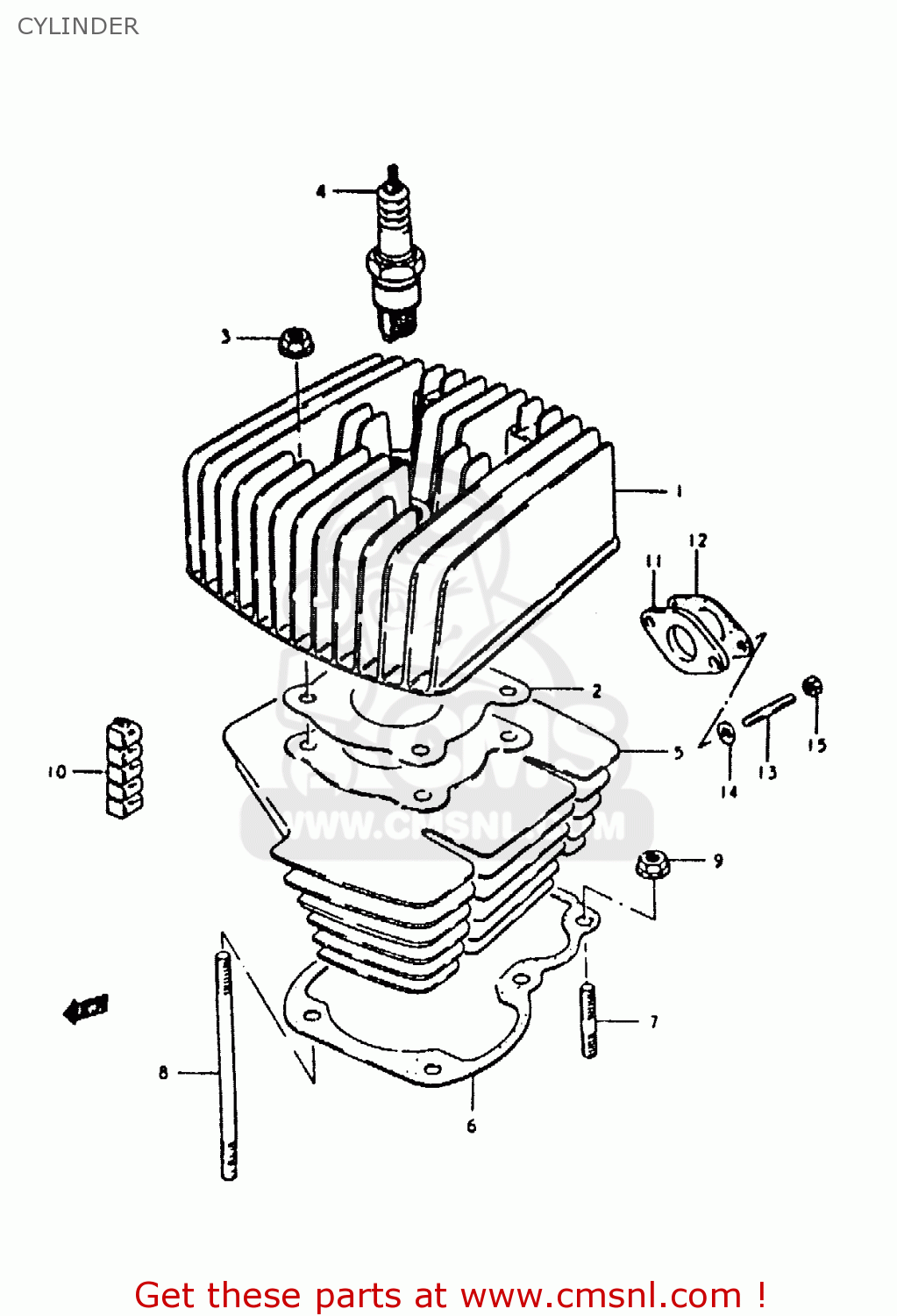 CYLINDER ZR50KE 1981 (N) (E02 E16 E41)