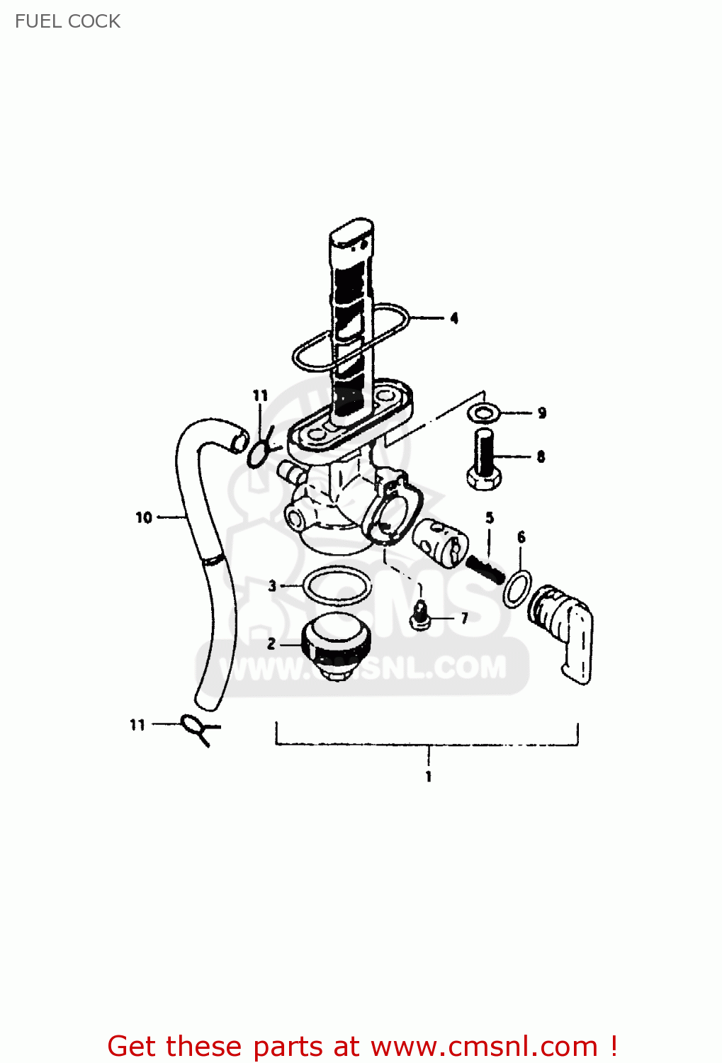FUEL COCK ZR50KE 1981 (N) (E02 E16 E41)
