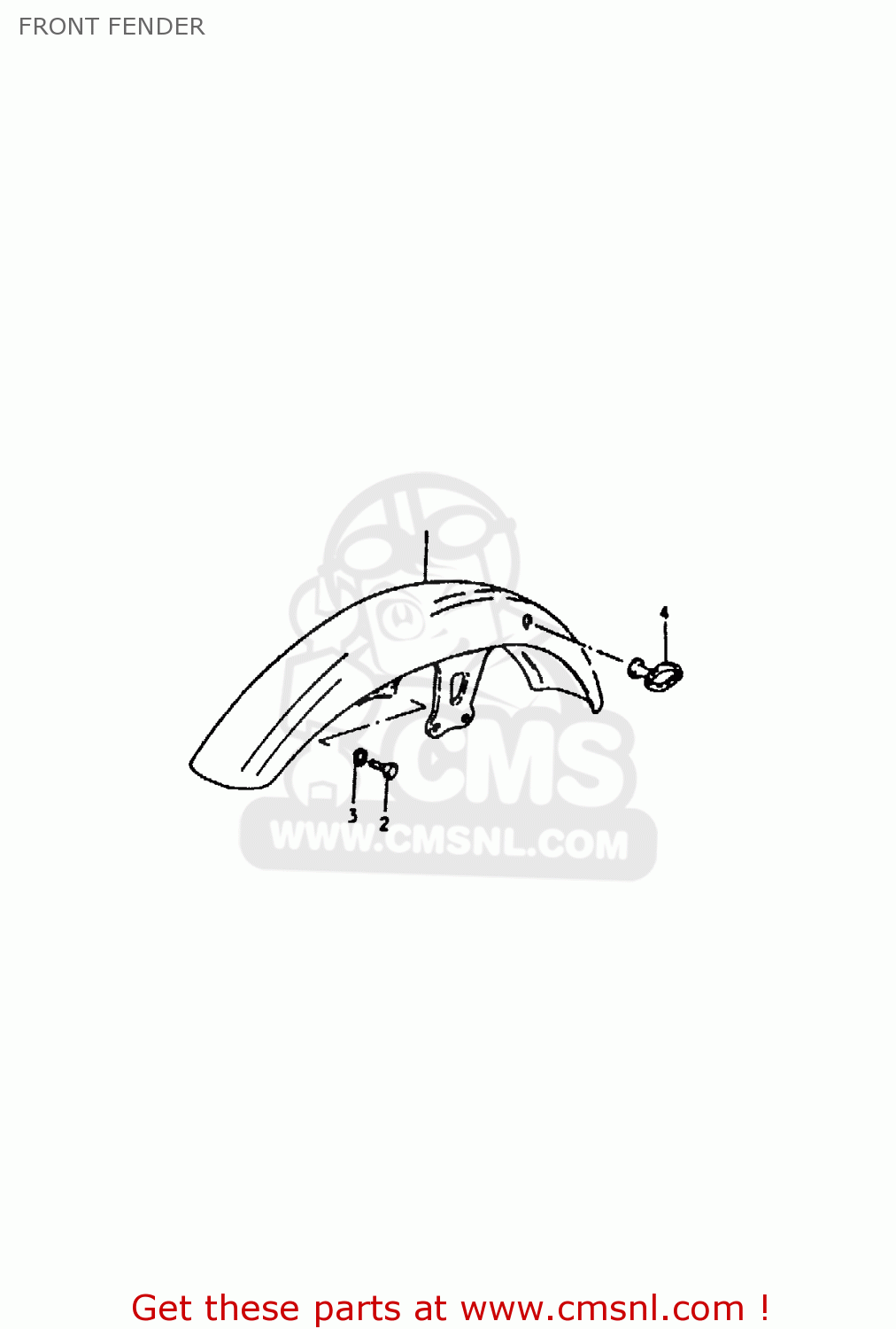 FRONT FENDER ZR50KE 1981 (N) (E02 E16 E41)