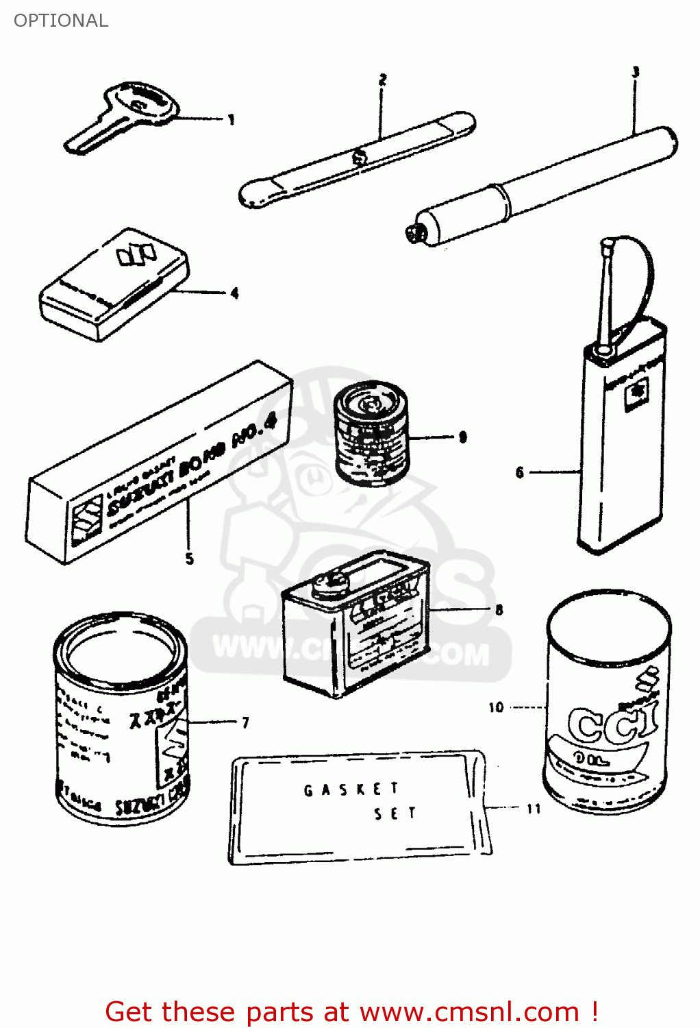 OPTIONAL ZR50KE 1981 (N) (E02 E16 E41)
