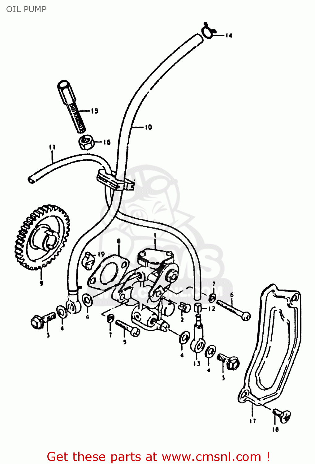OIL PUMP ZR50KE 1981 (N) (E02 E16 E41)