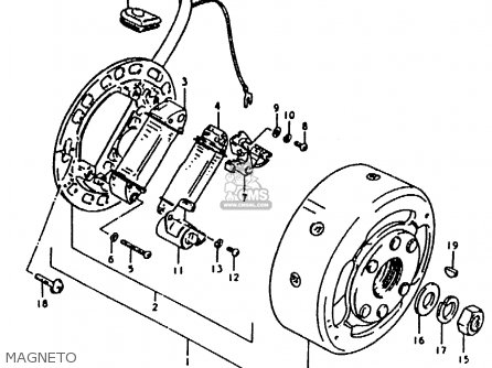 MAGNETO - ZR50KE 1981 (N) (E02 E16 E41)