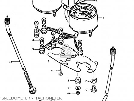 SPEEDOMETER - TACHOMETER - ZR50KE 1981 (N) (E02 E16 E41)