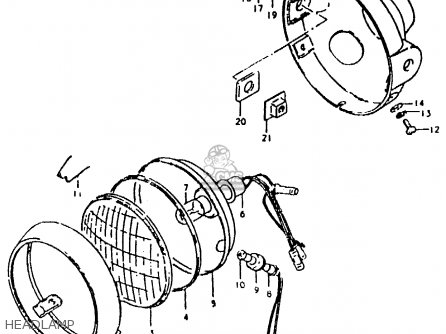 HEADLAMP - ZR50KE 1981 (N) (E02 E16 E41)