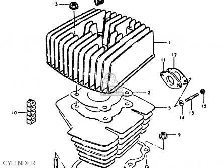 CYLINDER - ZR50KE 1981 (N) (E02 E16 E41)