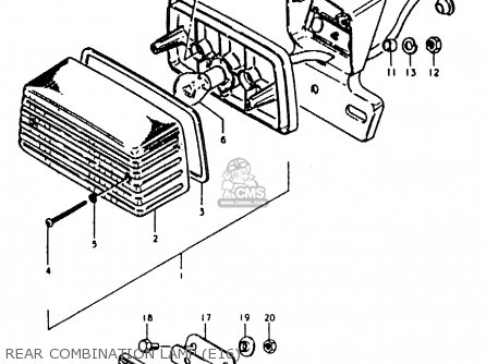 REAR COMBINATION LAMP (E16) - ZR50KE 1981 (N) (E02 E16 E41)