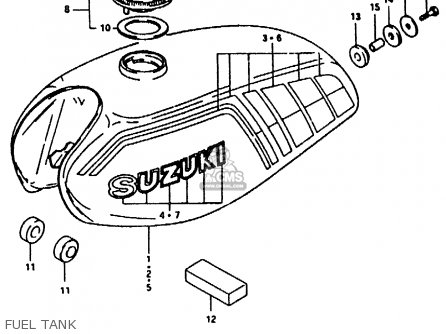 FUEL TANK - ZR50KE 1981 (N) (E02 E16 E41)