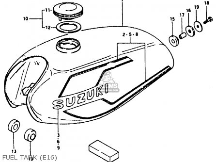 FUEL TANK (E16) - ZR50KE 1981 (N) (E02 E16 E41)