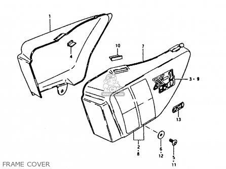 FRAME COVER - ZR50KE 1981 (N) (E02 E16 E41)