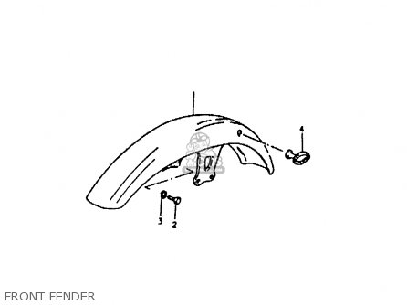 FRONT FENDER - ZR50KE 1981 (N) (E02 E16 E41)