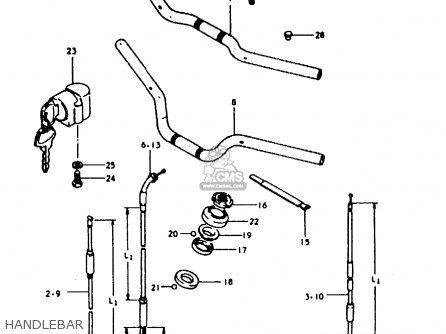 HANDLEBAR - ZR50KE 1981 (N) (E02 E16 E41)