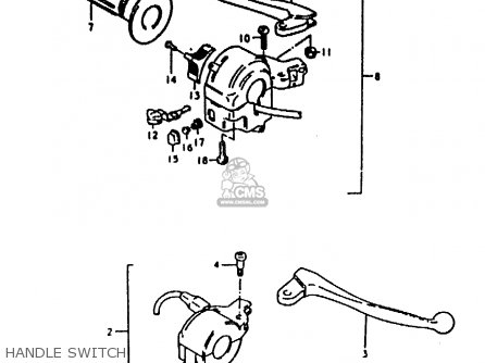 HANDLE SWITCH - ZR50KE 1981 (N) (E02 E16 E41)