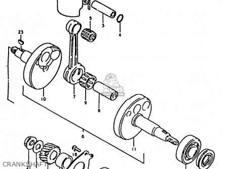 CRANKSHAFT - ZR50KE 1981 (N) (E02 E16 E41)