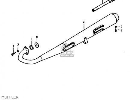 MUFFLER - ZR50KE 1981 (N) (E02 E16 E41)
