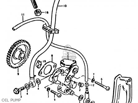 OIL PUMP - ZR50KE 1981 (N) (E02 E16 E41)