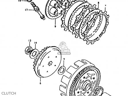 CLUTCH - ZR50KE 1981 (N) (E02 E16 E41)