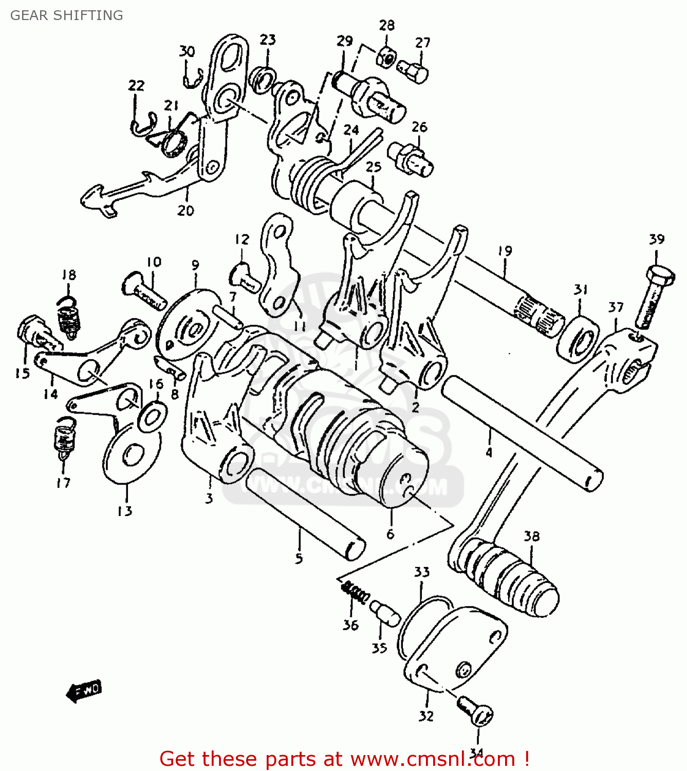 GEAR SHIFTING ZR50KE 1981 (X) (E02 E16 E22 E41)
