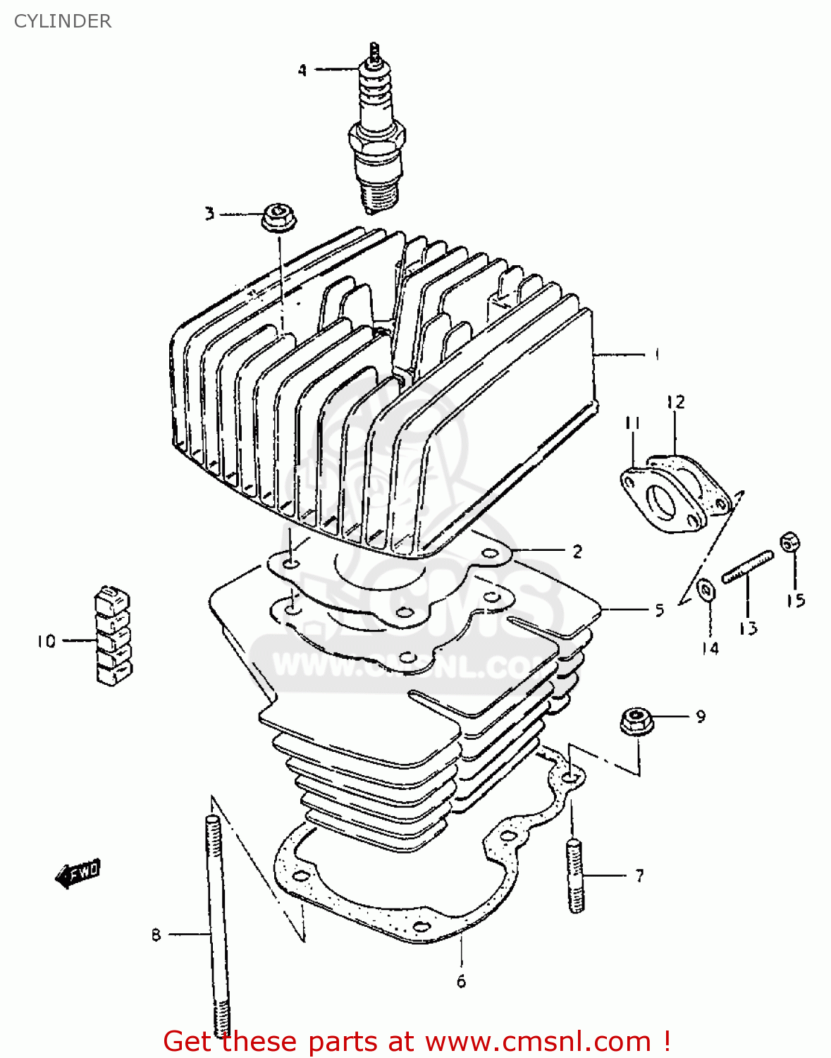 CYLINDER ZR50KE 1981 (X) (E02 E16 E22 E41)