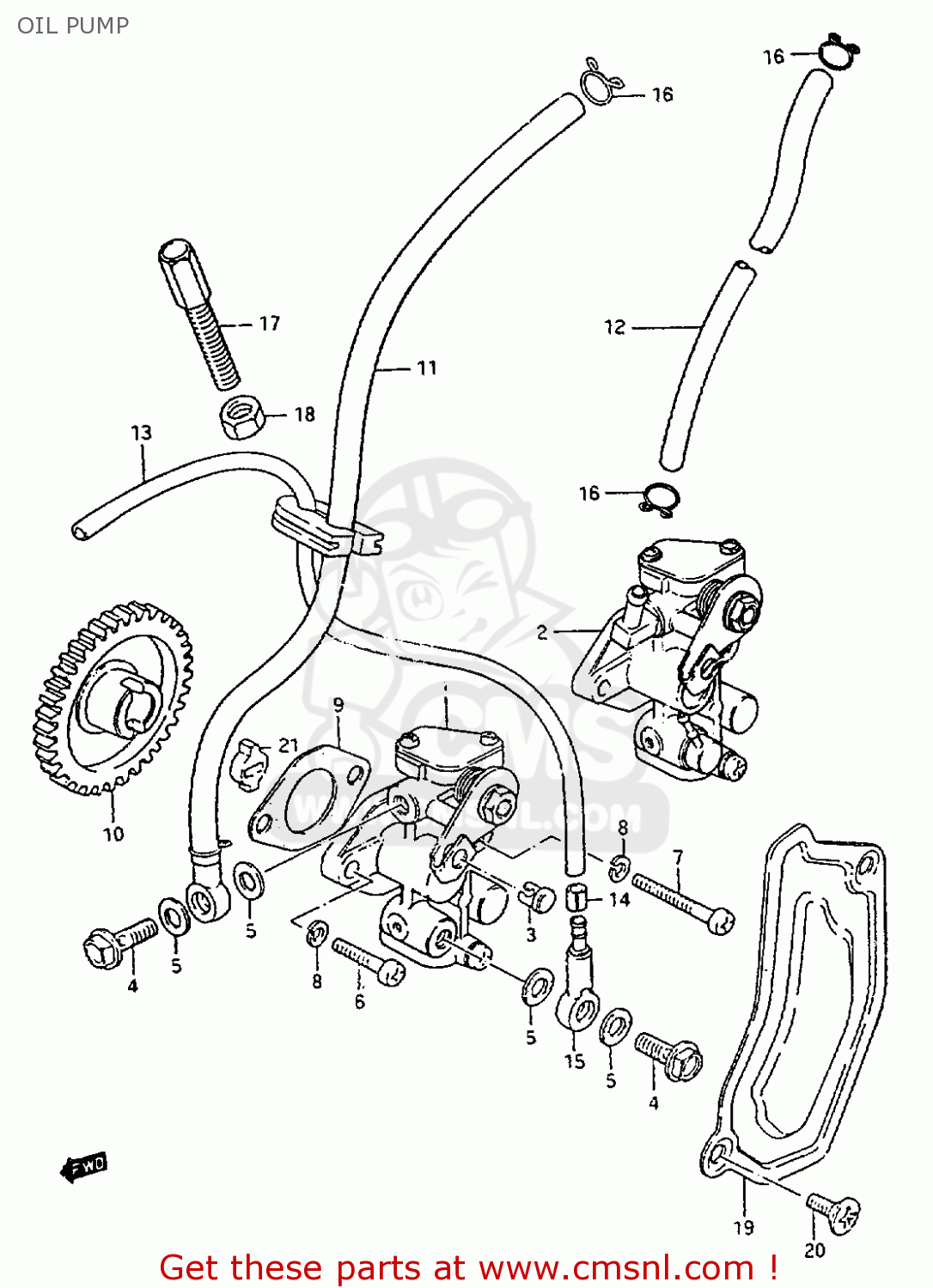OIL PUMP ZR50KE 1981 (X) (E02 E16 E22 E41)