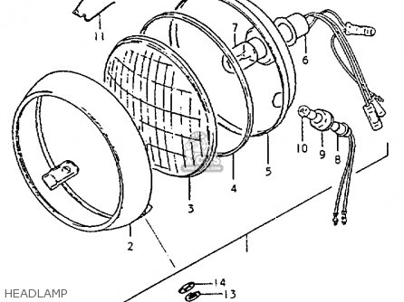 HEADLAMP - ZR50KE 1981 (X) (E02 E16 E22 E41)