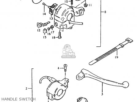 HANDLE SWITCH - ZR50KE 1981 (X) (E02 E16 E22 E41)
