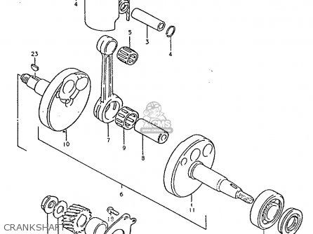 CRANKSHAFT - ZR50KE 1981 (X) (E02 E16 E22 E41)