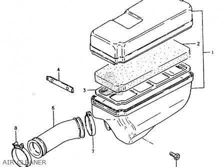 AIR CLEANER - ZR50KE 1981 (X) (E02 E16 E22 E41)