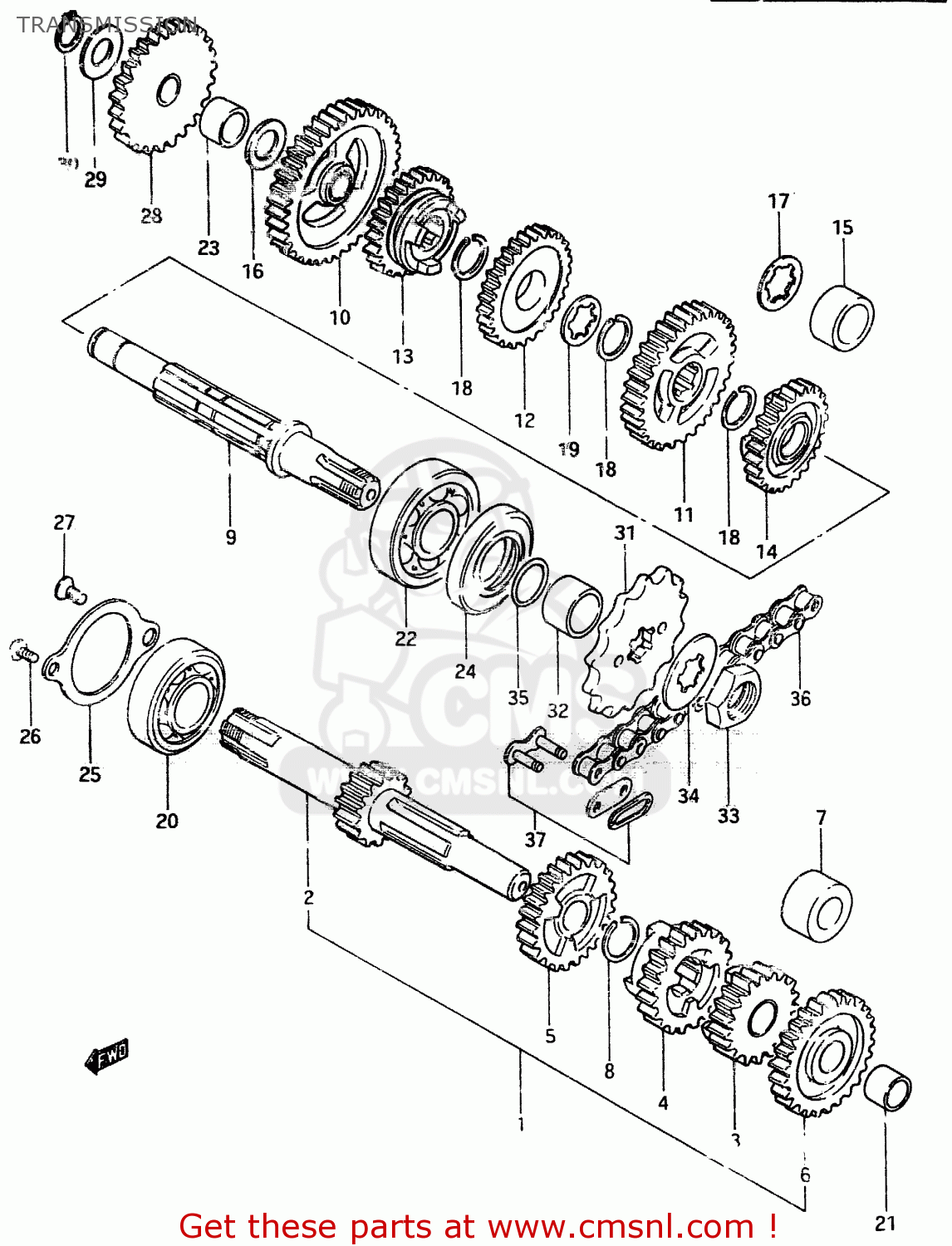 TRANSMISSION ZR50SK 1982 (X) (E02 E16 E17 E21 E41)