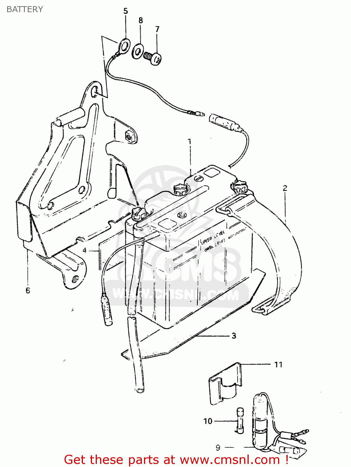 BATTERY ZR50SK 1982 (X) (E02 E16 E17 E21 E41)