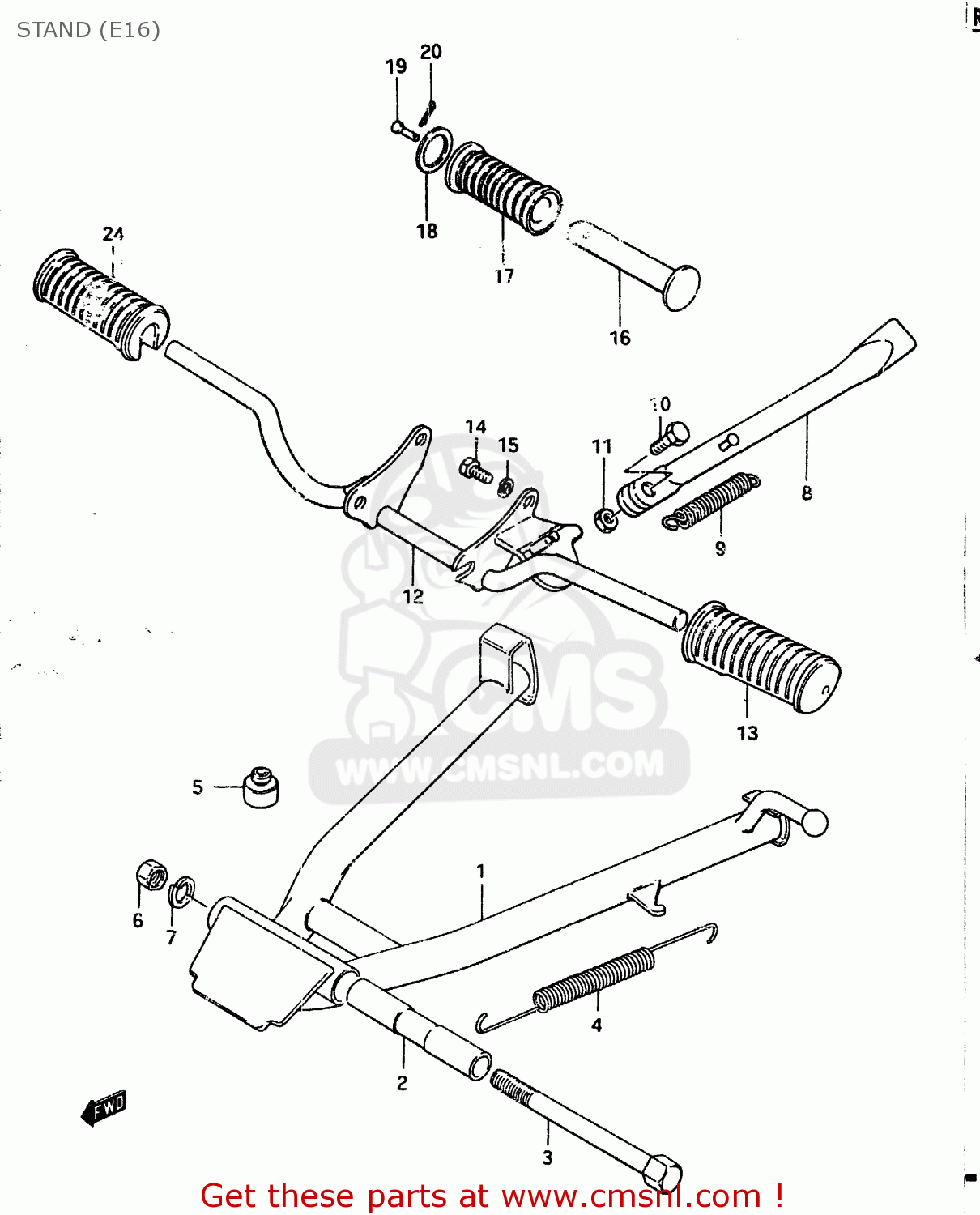 STAND (E16) ZR50SK 1982 (X) (E02 E16 E17 E21 E41)